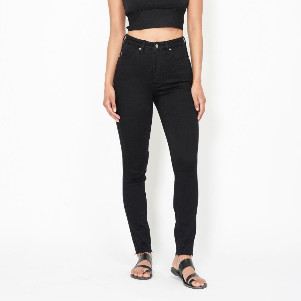 Black High Waisted Tummy Control Skinny Jeans